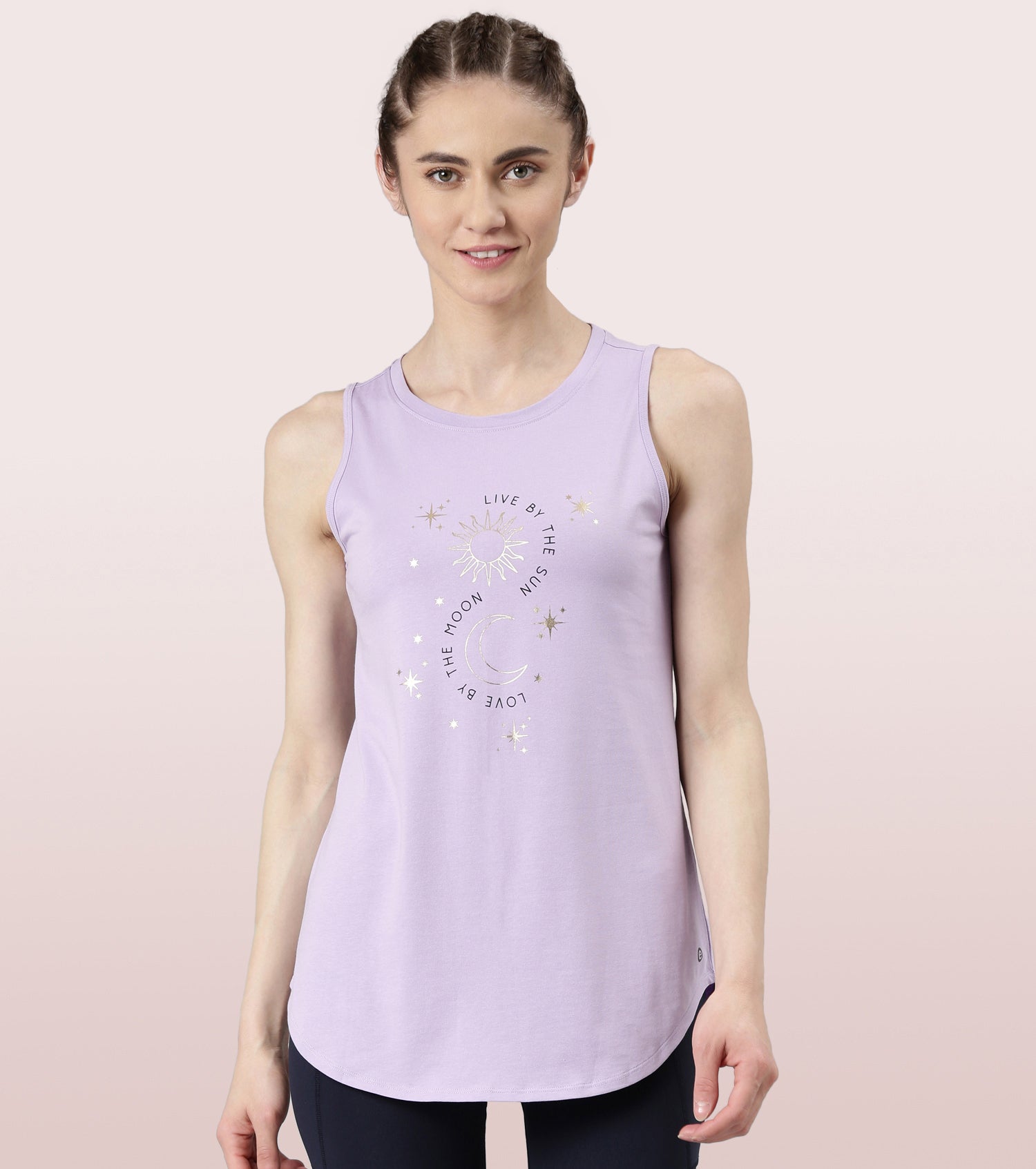 Athleisure- A307
ACTIVE COTTON TANK | ANTI ODOUR COTTON GRAPHIC HIP COVERING LONG LENGTH TANK
RELAXED FIT | LONG LENGTH