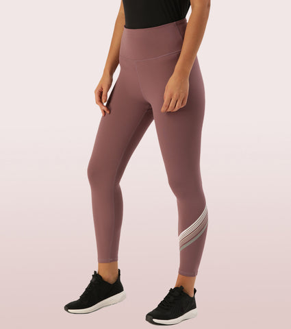 Hugged Legging | Dry Fit Stripe Graphic Print Leggings