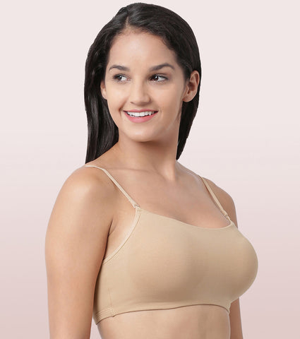 Full Coverage Non-Padded Wirefree Comfort Cami Detachable Bra – Enamor