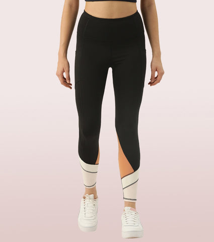 The New Energy Legging | Dry Fit Color Block Engineered Leggings