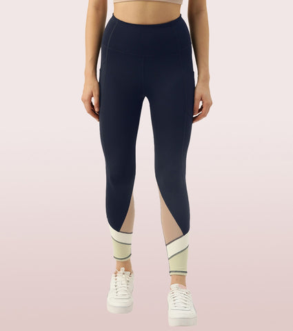 The New Energy Legging | Dry Fit Color Block Engineered Leggings