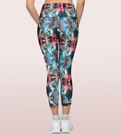 Hugged Leggings | High Waisted 7/8 Dry Fit Printed Leggings