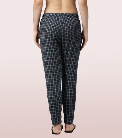 Lazy Pant | Pull-On Flannel Pants With Satin Adjustable Waist Drawstring & Pockets