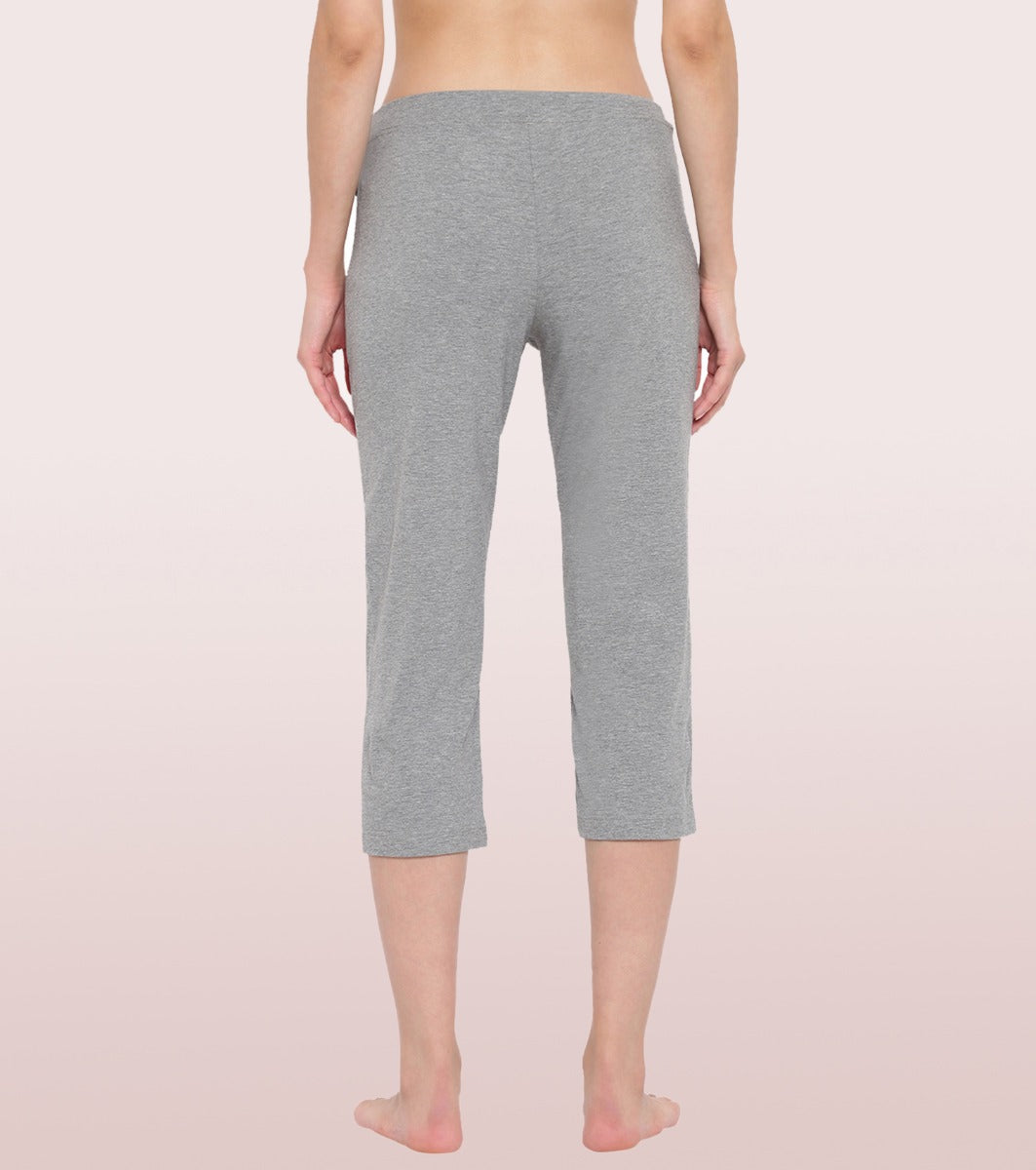 Lounge Capri | Straight Leg Cotton Spandex Capri