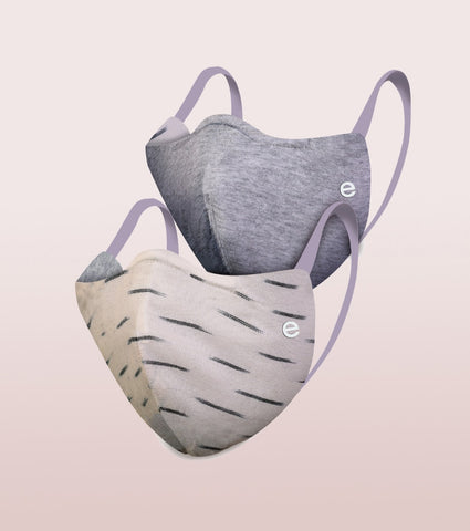 IKAT CRAFT MASK : 3-Layer Reversible Safety Mask with Cotton Comfort | >95%* Protection | Adult Mask - Pack of 2