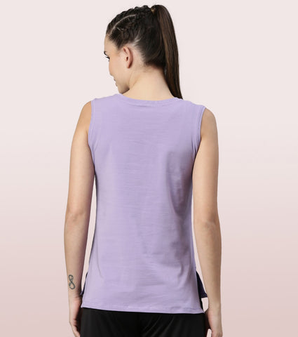 Stay Cool Tank | Crew Neck Anti-odour Stretch Cotton Muscle Tank With Graphic Print