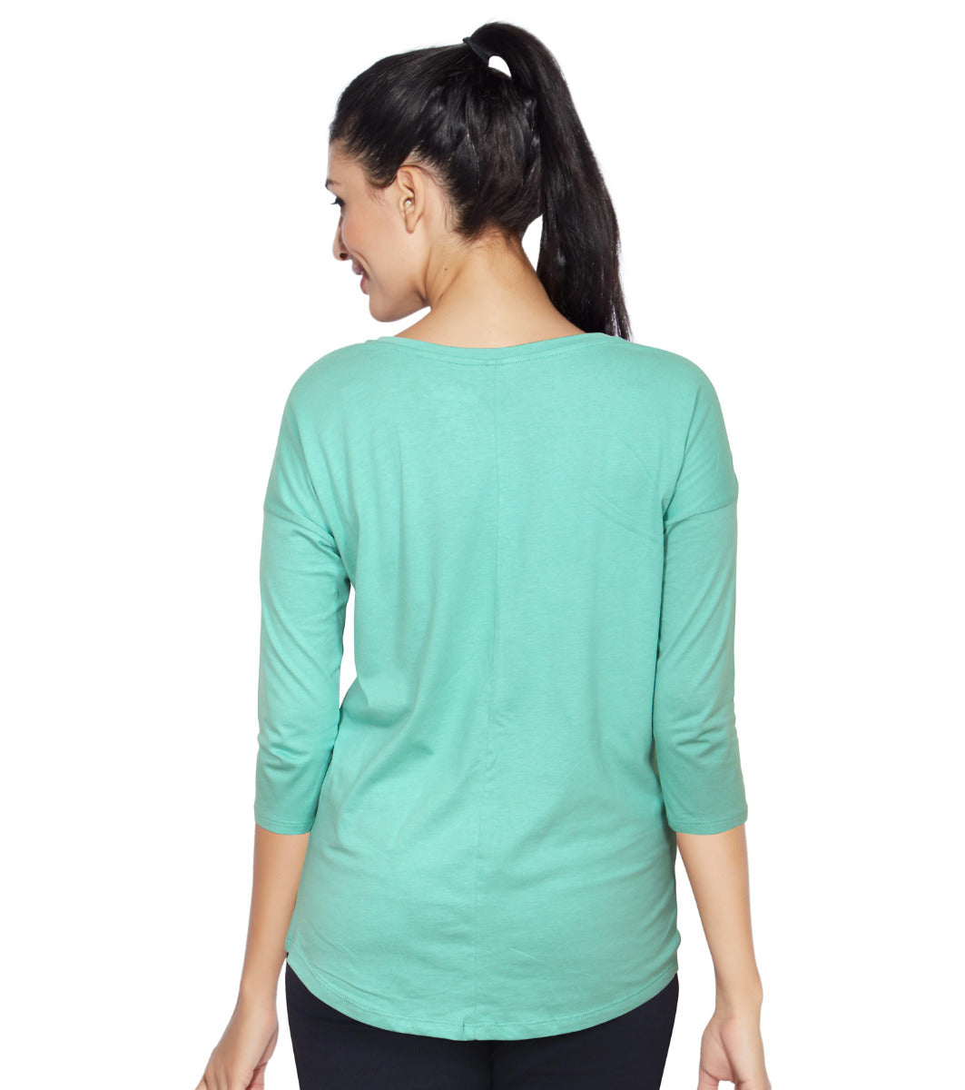 Essentials Cotton 3/4 Sleeve Lounge Tee