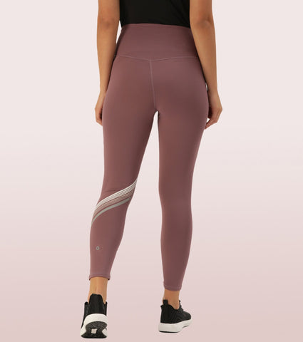 Hugged Legging | Dry Fit Stripe Graphic Print Leggings