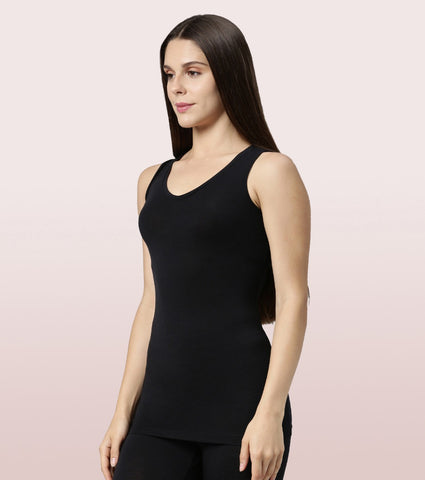 Thermals V-Neck Sleeveless Vest With Sweat Wicking And Antimicrobial Finish
