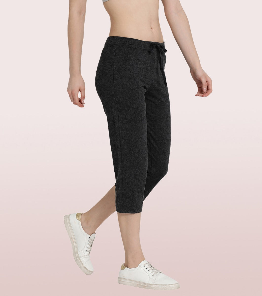 Lounge Capri | Straight Leg Cotton Spandex Capri