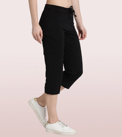 Lounge Capri | Straight Leg Cotton Spandex Capri