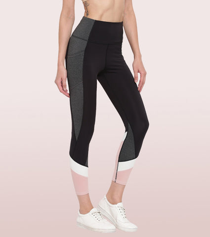 The New Energy Legging | Dry Fit Color Block Engineered Leggings