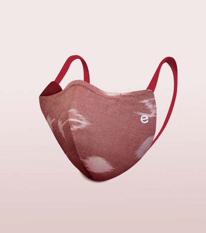 IKAT CRAFT MASK : 3-Layer Reversible Safety Mask with Cotton Comfort | >95%* Protection | Adult Mask - Pack of 2