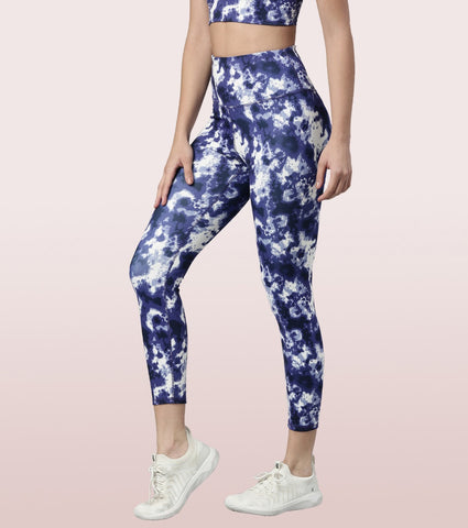 Hugged Leggings | High Waisted 7/8 Dry Fit Printed Leggings