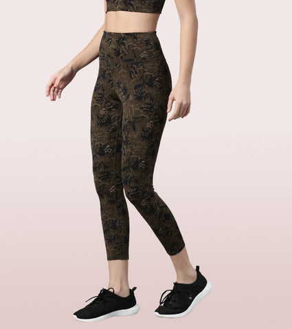 Hugged Leggings | High Waisted 7/8 Dry Fit Printed Leggings