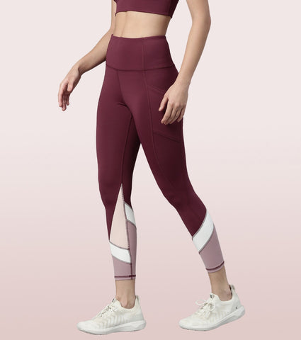 The New Energy Legging | Dry Fit Color Block Engineered Leggings
