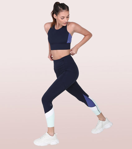 The New Energy Legging | Dry Fit Color Block Engineered Leggings