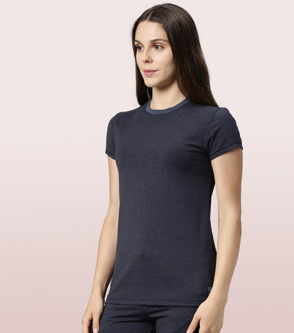 Basic Crew Tee – Solid | Short Sleeve Crew Neck Stretch Cotton Tee