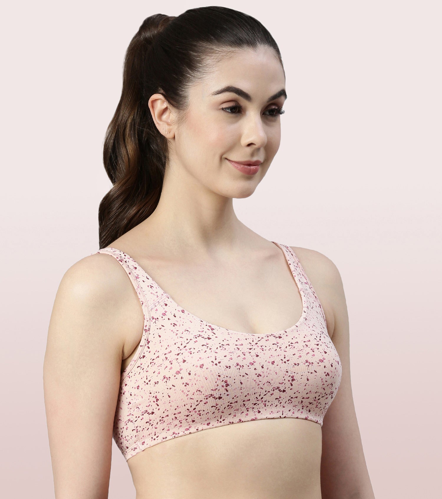 Buy Enamor SB06 Low Impact Non-Padded, Wirefree & High Coverage Sports Bra  - Multi-Color online
