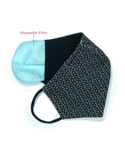 SMART MASK : 3 Layer Cotton Jersey Outdoor Mask