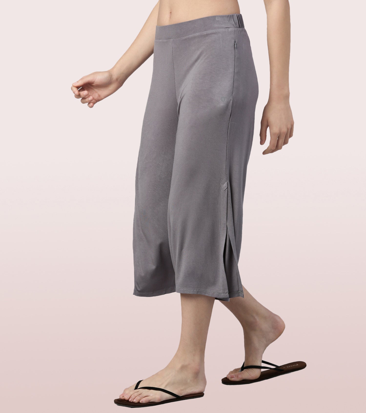 Shop In Culotte | Crop Length Culotte With Smart Side Slits