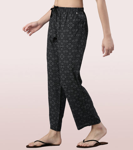 Slounge Pant | Modal Woven Printed Pull-On Pant