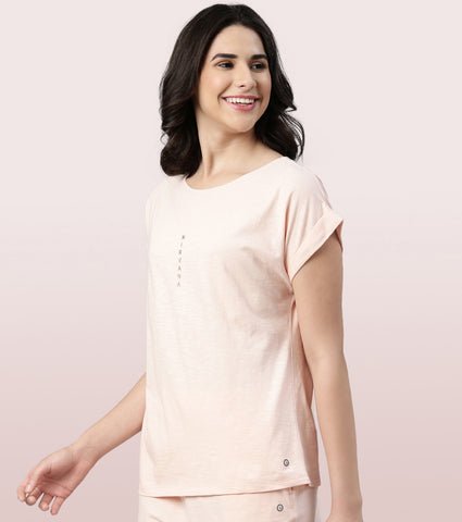 Basic Dolman Tee | Cotton Slub Jersey Dolman Graphic Tee