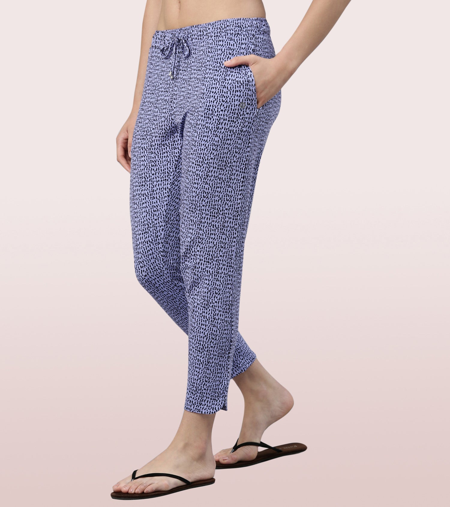 Lazy Pant | Pull-On Flannel Pants With Satin Adjustable Waist Drawstring & Pockets