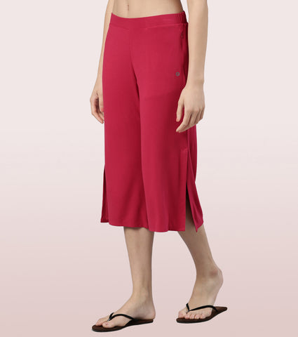 Shop In Culotte | Crop Length Culotte With Smart Side Slits