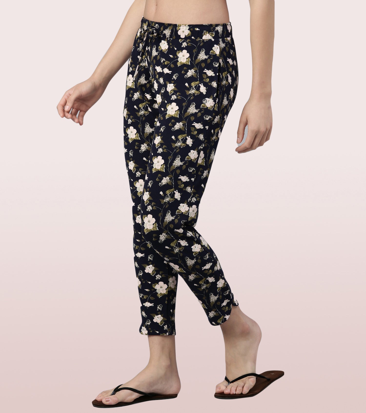 Lazy Pant | Pull-On Flannel Pants With Satin Adjustable Waist Drawstring & Pockets