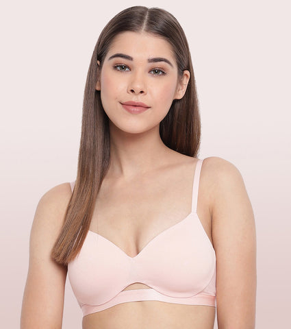 Invisible Neckline Cotton T-Shirt Bra