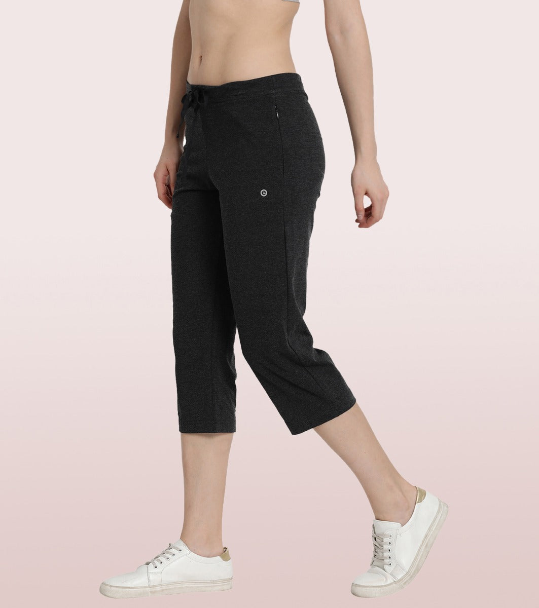 Lounge Capri | Straight Leg Cotton Spandex Capri