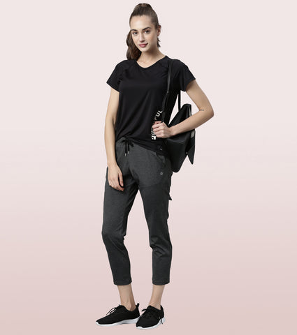 Basic Active Tee | Raglan Sleeve Scoop Neck Dry Fit Graphic Tee