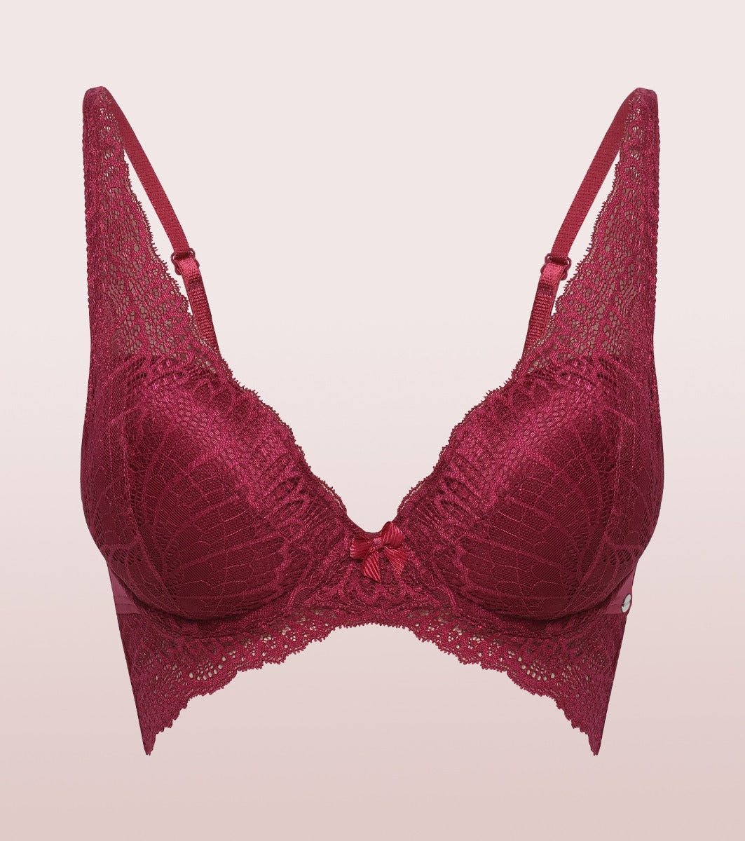 Butterfly Cleavage Enhancer Plunge Push-Up Bra