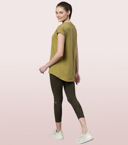 ZIBELL Women's Essential Capri Leggings | Cotton Spandex, Knee-Length,  Sizes S-XL | Yoga, Workout,