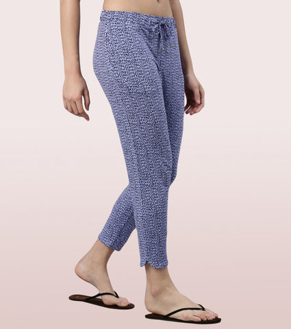 Lazy Pant | Pull-On Flannel Pants With Satin Adjustable Waist Drawstring & Pockets