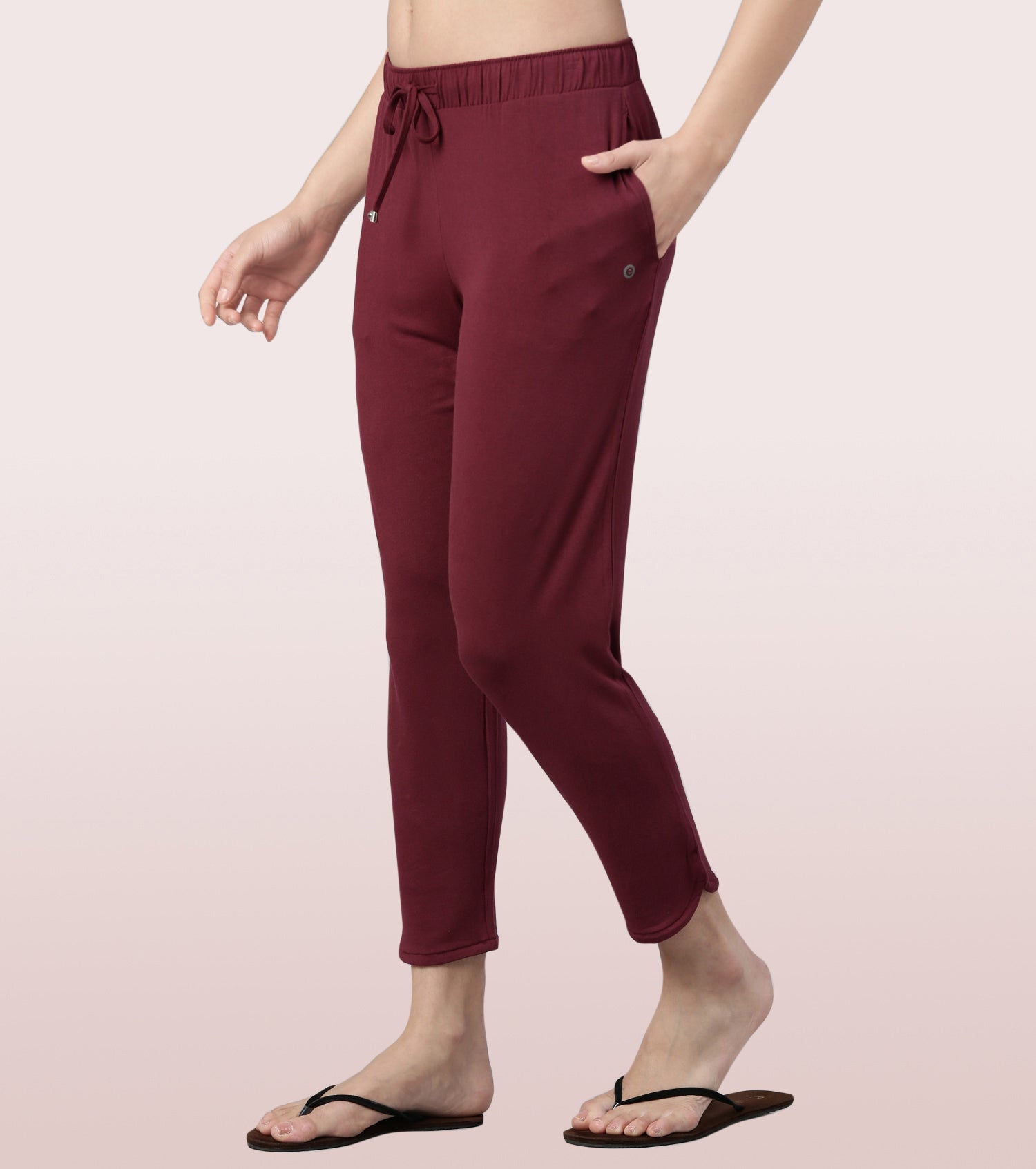 Lazy Pant | Pull-On Flannel Pants With Satin Adjustable Waist Drawstring & Pockets