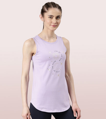 Athleisure- A307
ACTIVE COTTON TANK | ANTI ODOUR COTTON GRAPHIC HIP COVERING LONG LENGTH TANK
RELAXED FIT | LONG LENGTH
