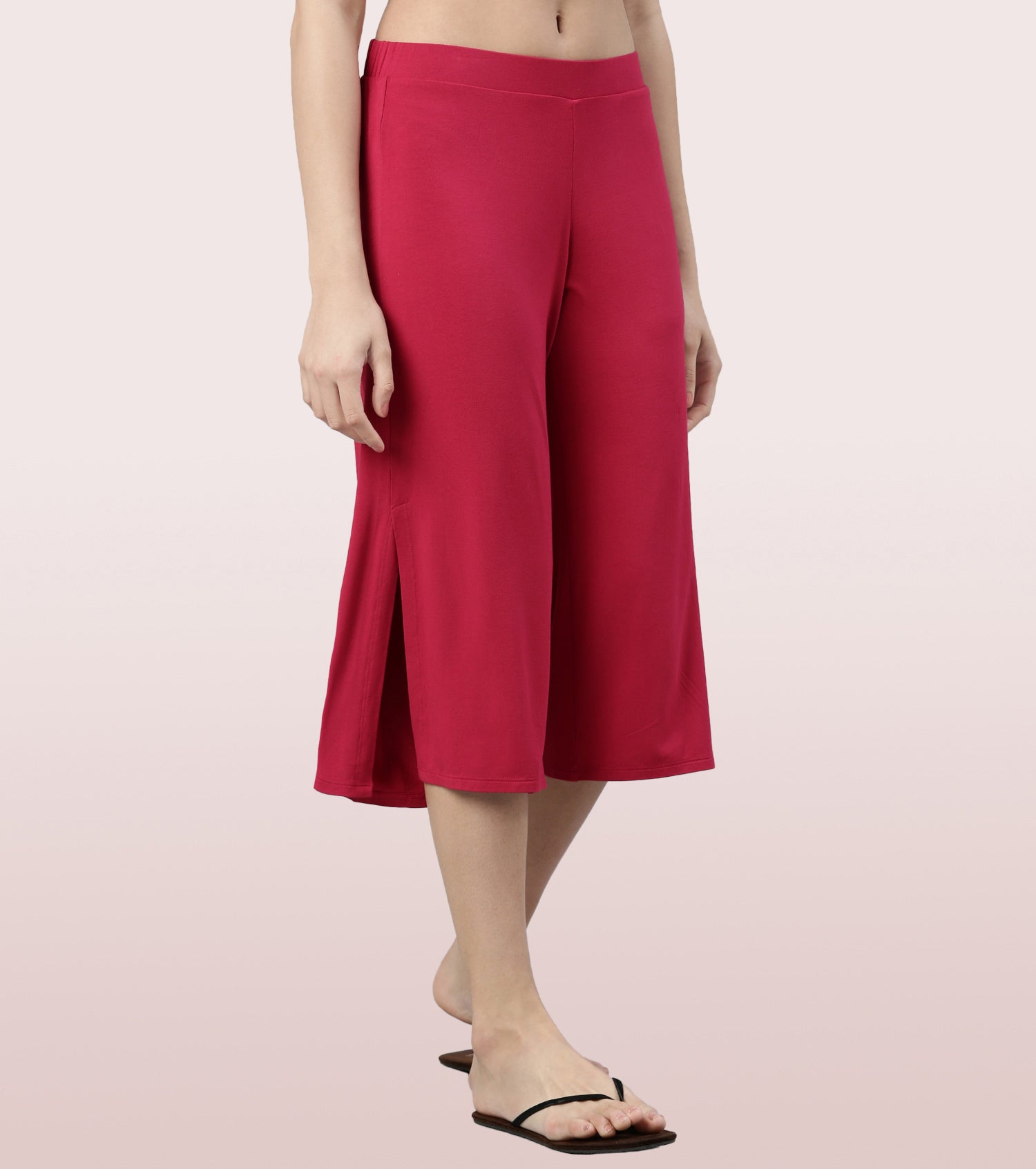 Shop In Culotte | Crop Length Culotte With Smart Side Slits