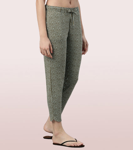 Lazy Pant | Pull-On Flannel Pants With Satin Adjustable Waist Drawstring & Pockets