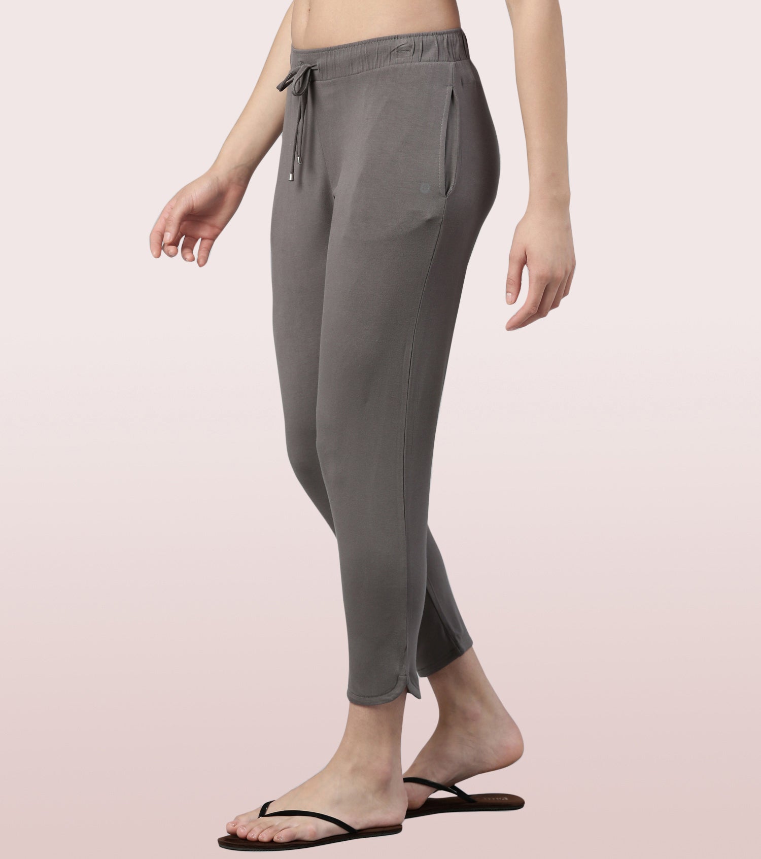 Lazy Pant | Pull-On Flannel Pants With Satin Adjustable Waist Drawstring & Pockets