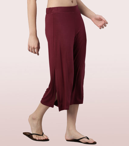 Shop In Culotte | Crop Length Culotte With Smart Side Slits