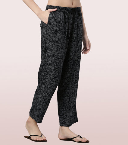 Slounge Pant | Modal Woven Printed Pull-On Pant