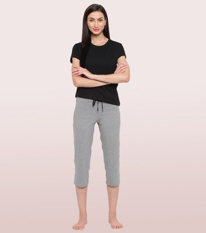 Lounge Capri | Straight Leg Cotton Spandex Capri