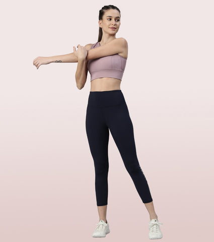 Hugged Legging | Dry Fit Stripe Graphic Print Leggings