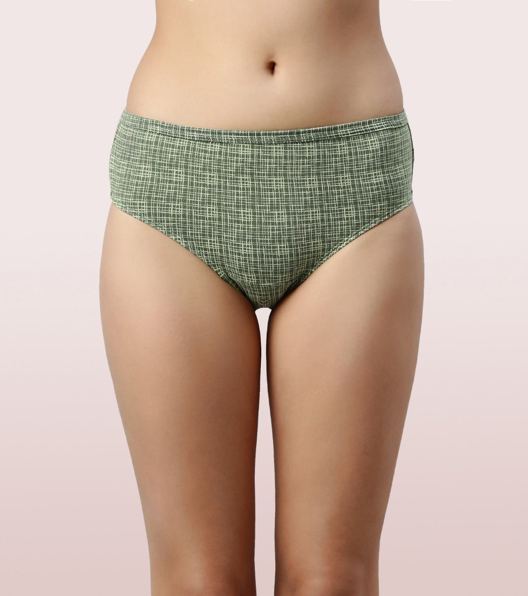 The Cotton Classic Hipster Panty  Antimicrobial And Stain Release Fin –  Enamor