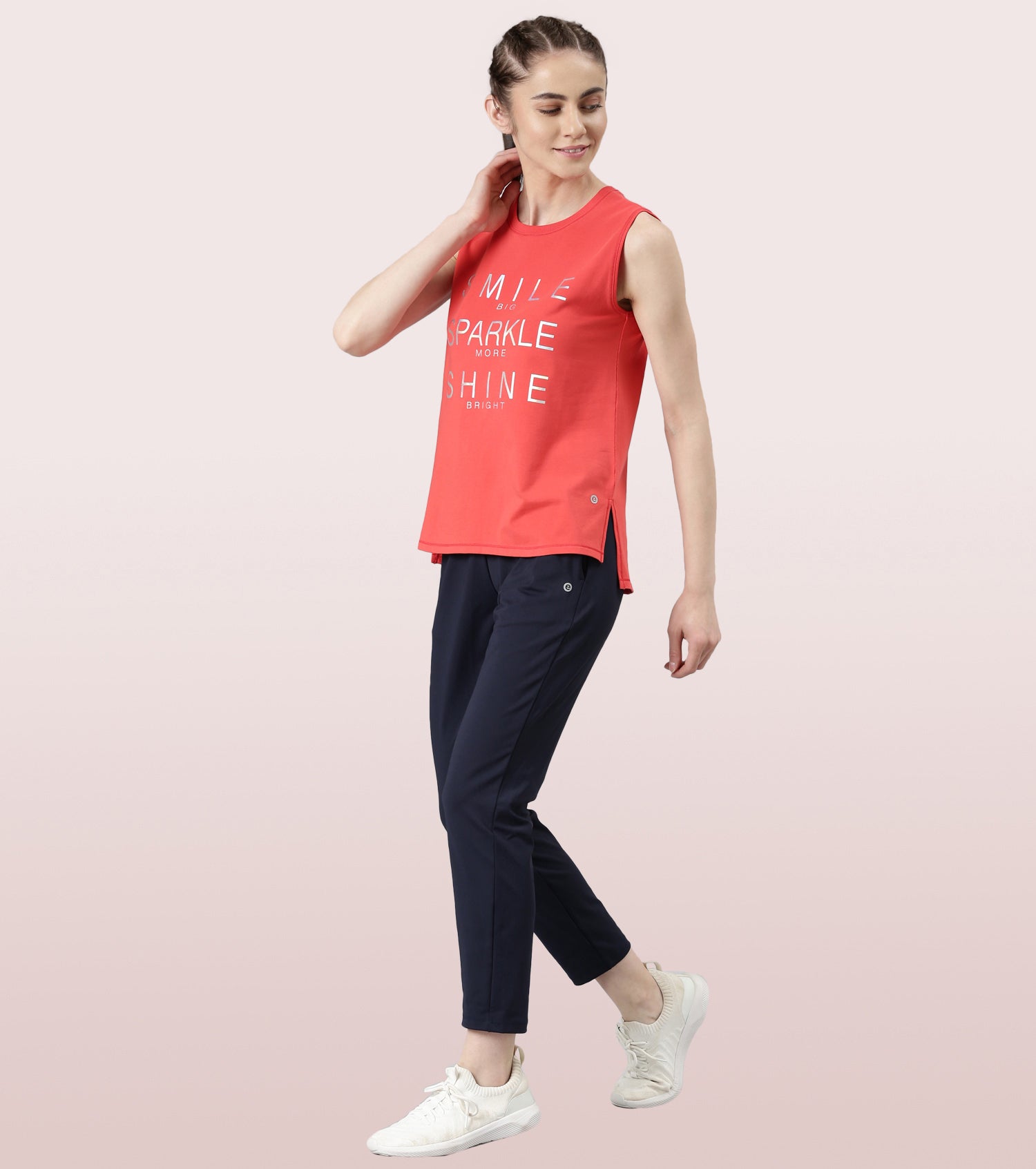 Stay Cool Tank | Crew Neck Anti-odour Stretch Cotton Muscle Tank With Graphic Print