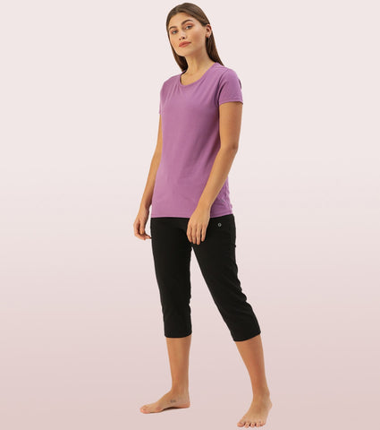 Basic Crew Tee – Solid | Short Sleeve Crew Neck Stretch Cotton Tee