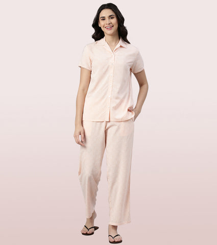 Slounge Pant | Modal Woven Printed Pull-On Pant