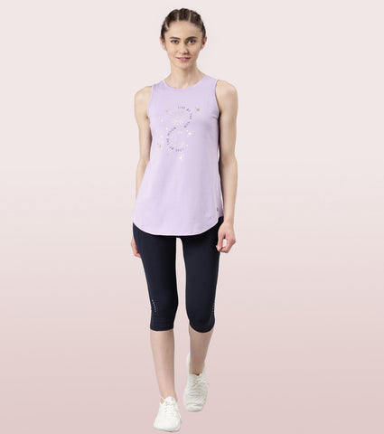 Athleisure- A307
ACTIVE COTTON TANK | ANTI ODOUR COTTON GRAPHIC HIP COVERING LONG LENGTH TANK
RELAXED FIT | LONG LENGTH